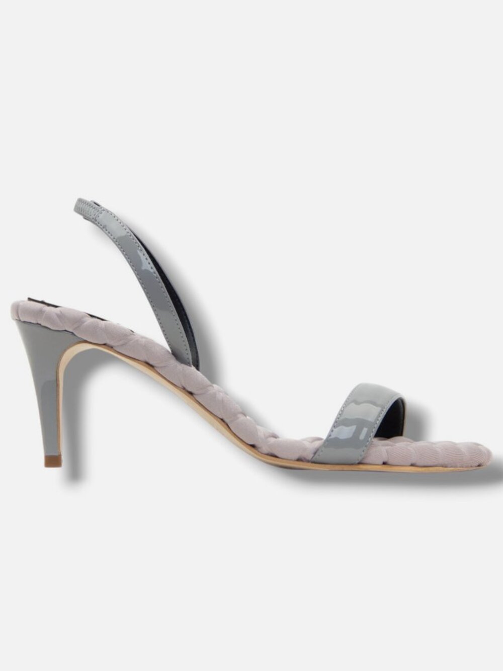 Aera Women's Gray Vivien Vegan Leather Slingback Sandals Shoes Size 36
